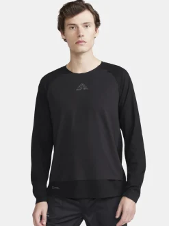 Craft Sportswear Tops, Tee's, And Tanks|Running>Men's ADV Trail Wool Wind Long-Sleeve Tee