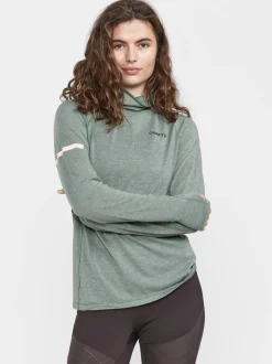 Women Craft Sportswear Tops, Tee's, And Tanks|Midlayers And Hoodies>WOMEN'S ADV SUBZ WOOL RUNNING TEE 2