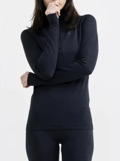 Women Craft Sportswear Cycling|Cross Country Skiing>Women's Core Dry-Active Comfort Zip Baselayer