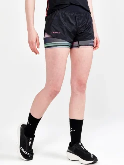 Women Craft Sportswear Shorts>WOMEN'S CTM DISTANCE 2IN1 RUNNING SHORTS